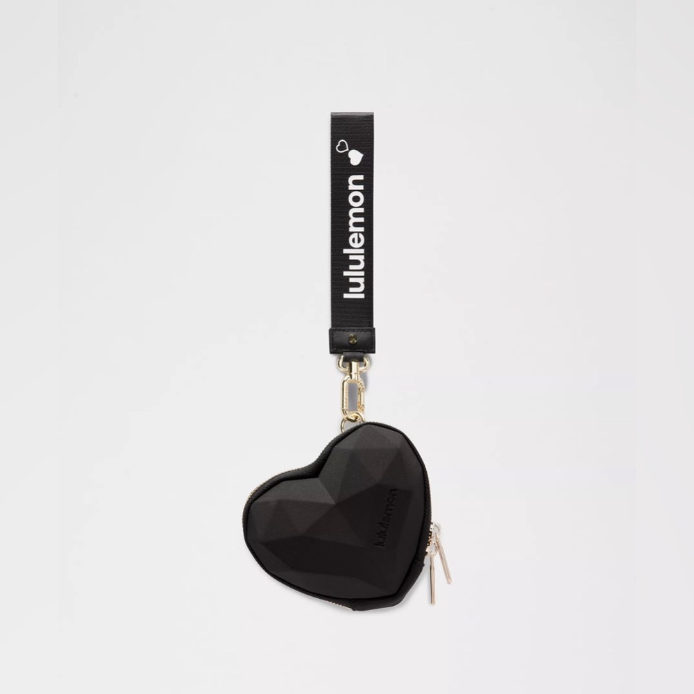 Lululemon Heart Wristlet - Black